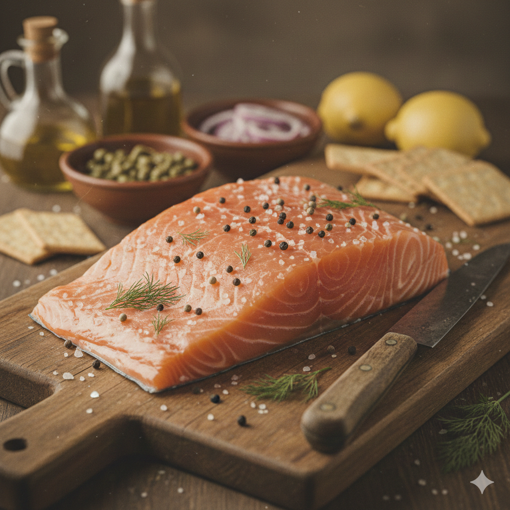 Pavé de saumon fumé